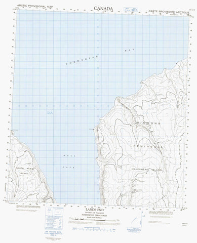 059A15 Lands End Canadian topographic map, 1:50,000 scale