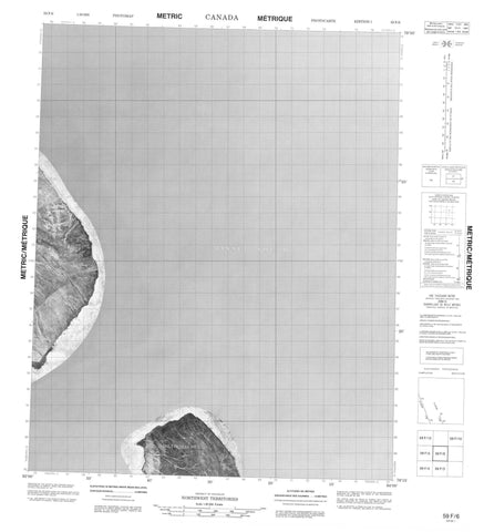 059F06 No Title Canadian topographic map, 1:50,000 scale