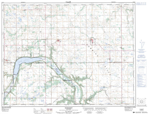 062G07 Somerset Canadian topographic map, 1:50,000 scale