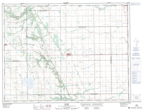 062G08 Miami Canadian topographic map, 1:50,000 scale