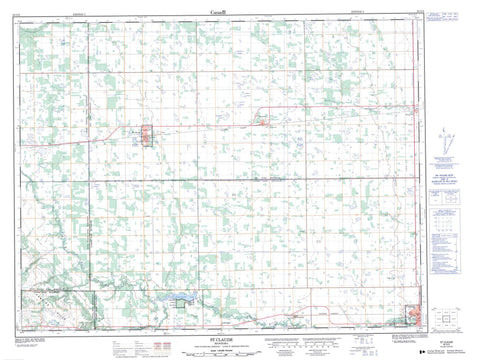 062G09 St Claude Canadian topographic map, 1:50,000 scale