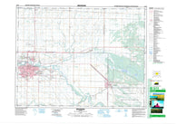 062G13 Brandon Canadian topographic map, 1:50,000 scale