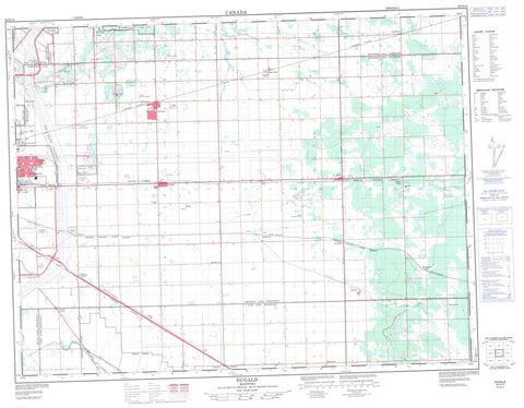 062H15 Dugald Canadian topographic map, 1:50,000 scale