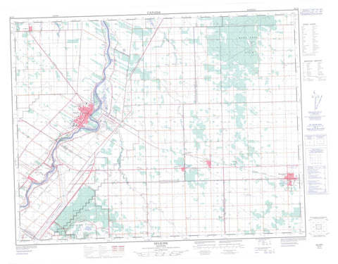 062I02 Selkirk Canadian topographic map, 1:50,000 scale