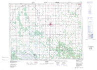 062I14 Arborg Canadian topographic map, 1:50,000 scale