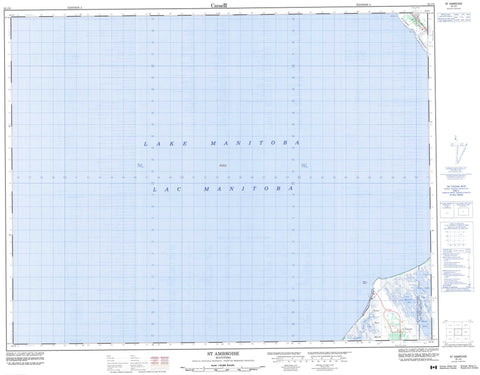 062J08 St Ambroise Canadian topographic map, 1:50,000 scale