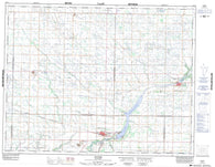 062K01 Rivers Canadian topographic map, 1:50,000 scale