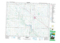 062K04 Moosomin Canadian topographic map, 1:50,000 scale