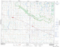 062K08 Newdale Canadian topographic map, 1:50,000 scale