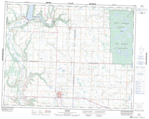 062K14 Inglis Canadian topographic map, 1:50,000 scale