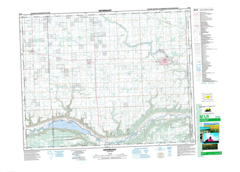 062L09 Esterhazy Canadian topographic map, 1:50,000 scale