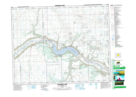 062L10 Crooked Lake Canadian topographic map, 1:50,000 scale