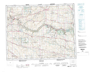 062L Melville Canadian topographic map, 1:250,000 scale