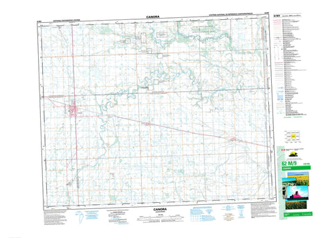 062M09 Canora Canadian topographic map, 1:50,000 scale