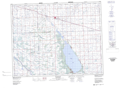 062M10 Buchanan Canadian topographic map, 1:50,000 scale