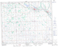062M15 Preeceville Canadian topographic map, 1:50,000 scale