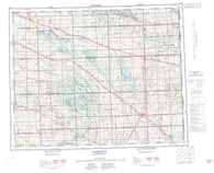 062M Yorkton Canadian topographic map, 1:250,000 scale