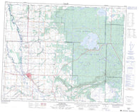 062N12 Kamsack Canadian topographic map, 1:50,000 scale