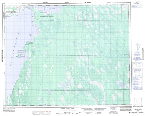 062O09 Lake St Martin Canadian topographic map, 1:50,000 scale