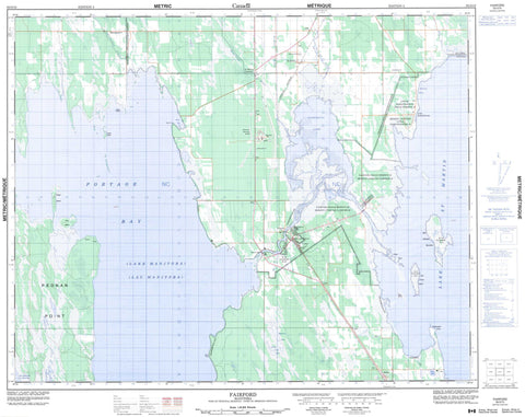 062O10 Fairford Canadian topographic map, 1:50,000 scale