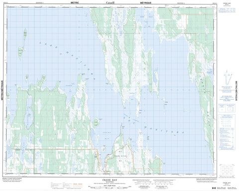 062O11 Crane Bay Canadian topographic map, 1:50,000 scale