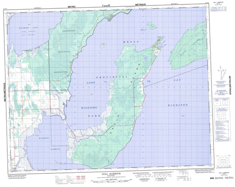 062P02 Gull Harbour Canadian topographic map, 1:50,000 scale