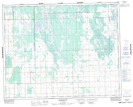 062P03 Shorncliffe Canadian topographic map, 1:50,000 scale