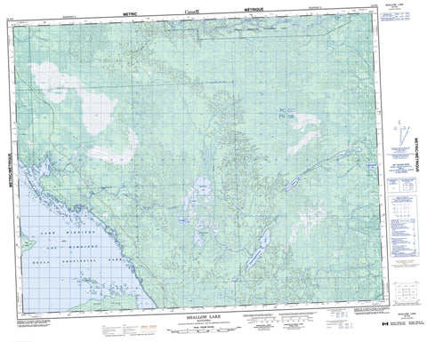 062P08 Shallow Lake Canadian topographic map, 1:50,000 scale