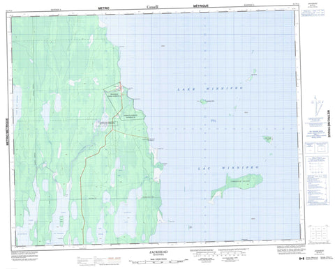 062P14 Jackhead Canadian topographic map, 1:50,000 scale