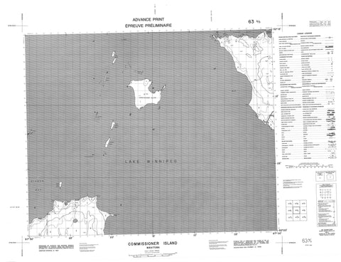 063A03 Commissioner Island Canadian topographic map, 1:50,000 scale