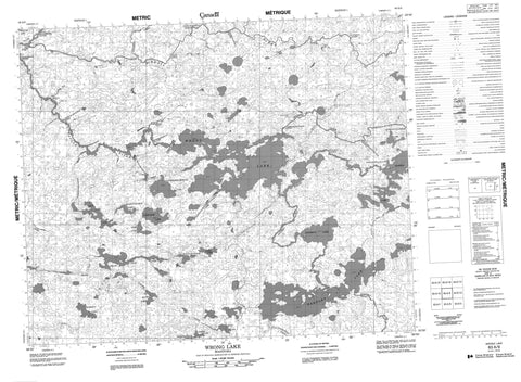 063A09 Wrong Lake Canadian topographic map, 1:50,000 scale