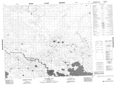 063A15 Pickerel Bay Canadian topographic map, 1:50,000 scale