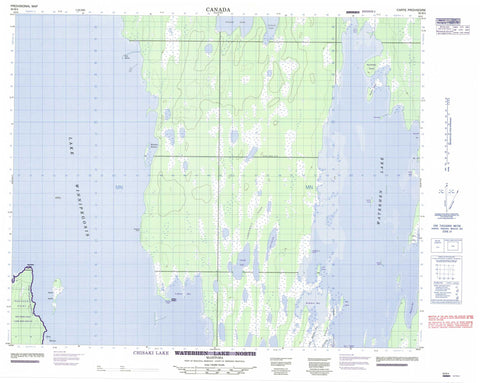 063B04 Chisaki Lake Canadian topographic map, 1:50,000 scale