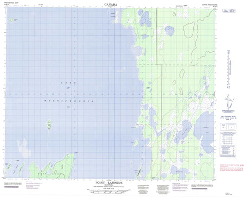 063B12 Point Laronde Canadian topographic map, 1:50,000 scale