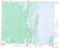 063C01 Duck Bay Canadian topographic map, 1:50,000 scale