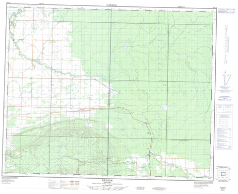 063C02 Renwer Canadian topographic map, 1:50,000 scale