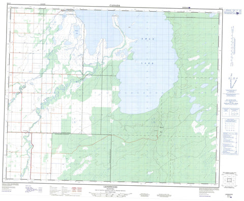 063C07 Lenswood Canadian topographic map, 1:50,000 scale