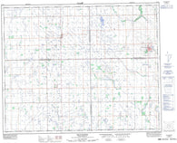 063D04 Kelvington Canadian topographic map, 1:50,000 scale