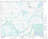 063D12 Bjorkdale Canadian topographic map, 1:50,000 scale