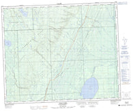 063E01 Leaf Lake Canadian topographic map, 1:50,000 scale