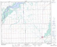 063E05 Carrot River Canadian topographic map, 1:50,000 scale