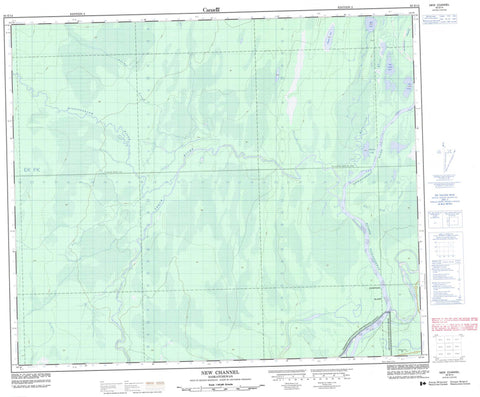 063E14 New Channel Canadian topographic map, 1:50,000 scale