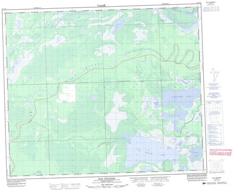 063E15 Old Channel Canadian topographic map, 1:50,000 scale