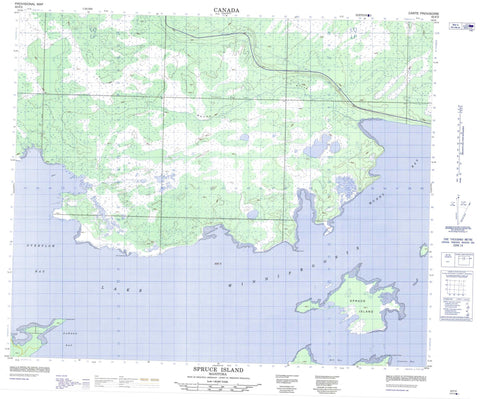 063F02 Spruce Island Canadian topographic map, 1:50,000 scale