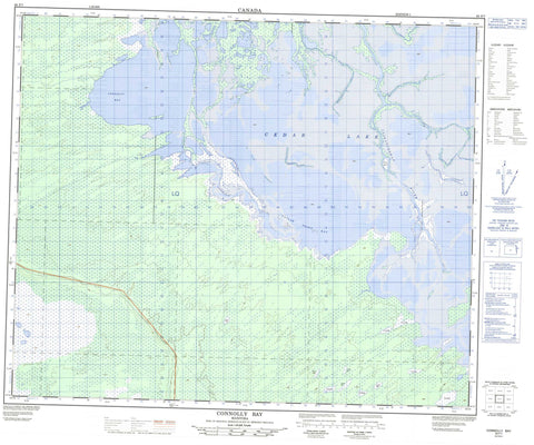 063F07 Connolly Bay Canadian topographic map, 1:50,000 scale