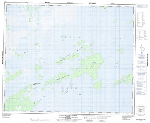 063F08 Kokookuhoo Island Canadian topographic map, 1:50,000 scale