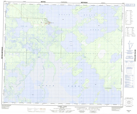 063F09 Lamb Lake Canadian topographic map, 1:50,000 scale