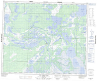 063F10 Red Earth Lake Canadian topographic map, 1:50,000 scale