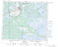 063F The Pas Canadian topographic map, 1:250,000 scale