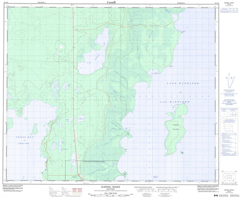 063G06 Eating Point Canadian topographic map, 1:50,000 scale